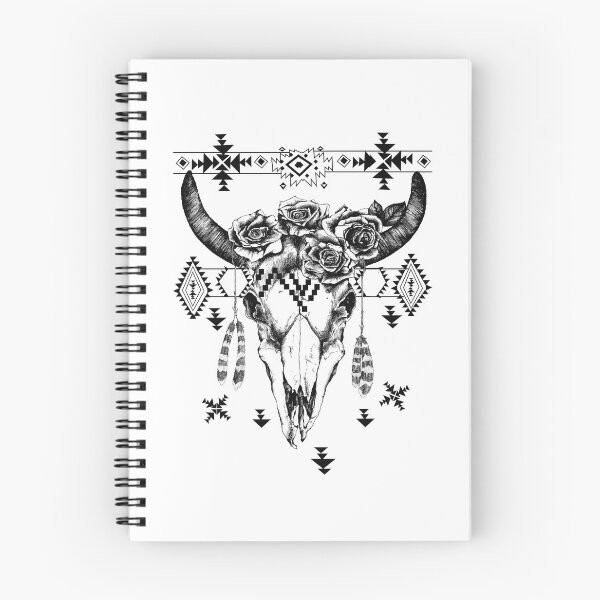Item preview, BOHO Cow Bull Skull - Cute BOHO Cow Awesome Gift For Women and Girls designed and sold by Titmit.