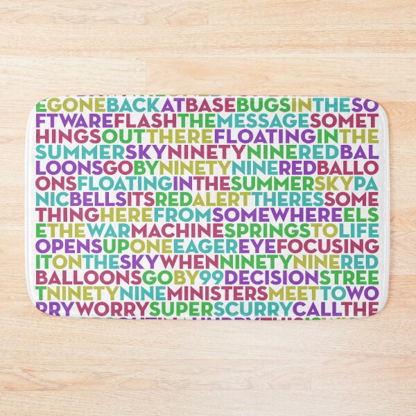 Item preview, 99 Red Balloons - Nena (lyrics) v.1 designed and sold by x1brett.