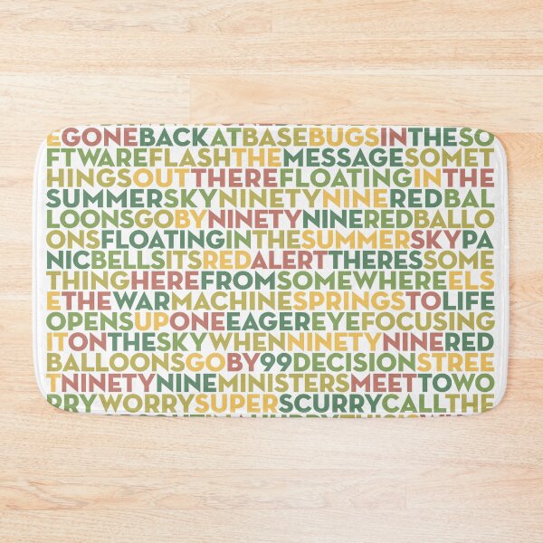 Item preview, 99 Red Balloons - Nena (lyrics) v.2 designed and sold by x1brett.