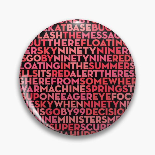 Item preview, 99 Red Balloons - Nena (lyrics) v.3 designed and sold by x1brett.