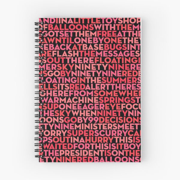 Item preview, 99 Red Balloons - Nena (lyrics) v.3 designed and sold by x1brett.