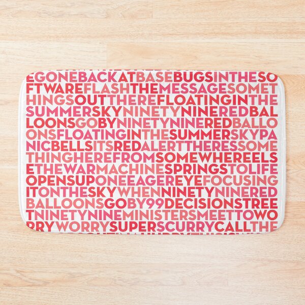 Item preview, 99 Red Balloons - Nena (lyrics) v.3 designed and sold by x1brett.