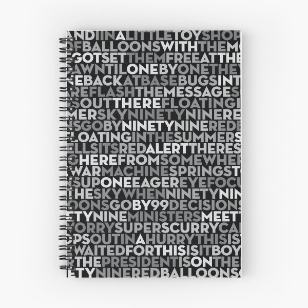 Item preview, 99 Red Balloons - Nena (lyrics) v.4 designed and sold by x1brett.