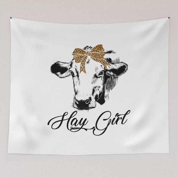 Item preview, Hay girl cattle - Cute cow with leopard bow best gift for cattle lovers designed and sold by Titmit.