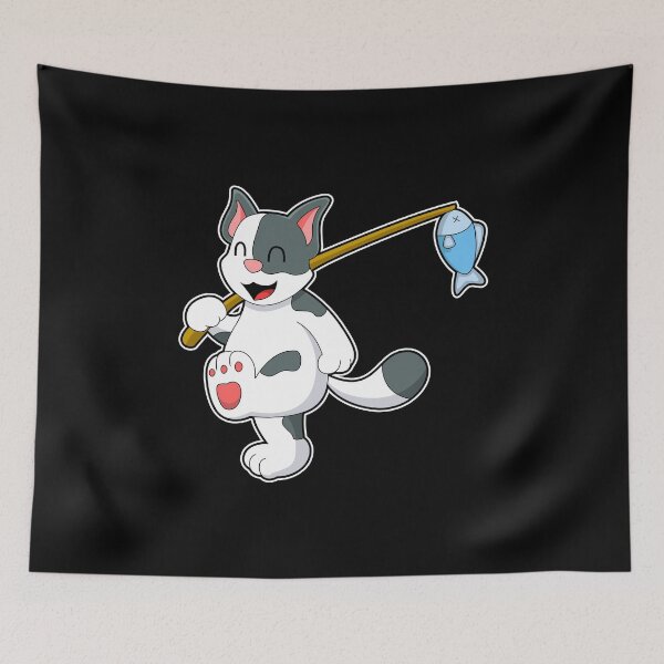 Item preview, Cat Angler Fishing rod Fishing designed and sold by Snabdesign84.