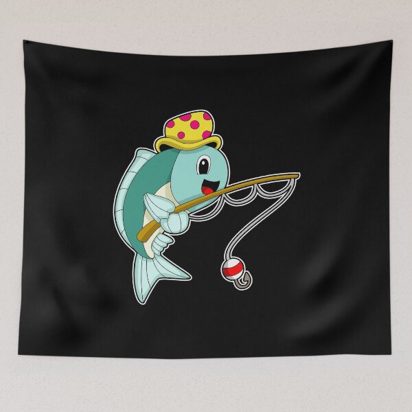 Item preview, Fish Angler Fishing rod Fishing designed and sold by Snabdesign84.