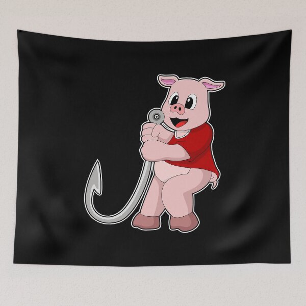 Item preview, Pig Angler Fishing hook Fishing designed and sold by Snabdesign84.