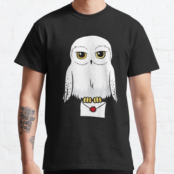 T-shirt Portrait de dessin animé mignon Hedwige T-shirt classique