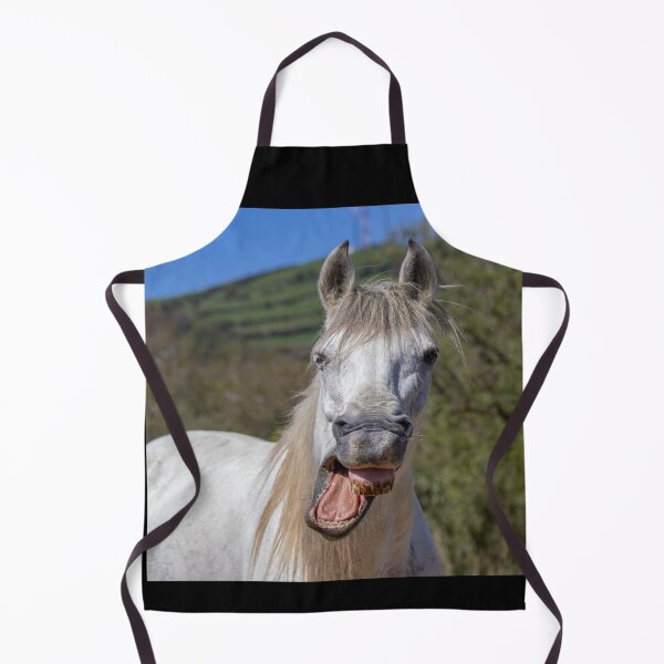 Item preview, Funny horses in nature. Cute and friendly horse yawning. designed and sold by AylaHarbich.
