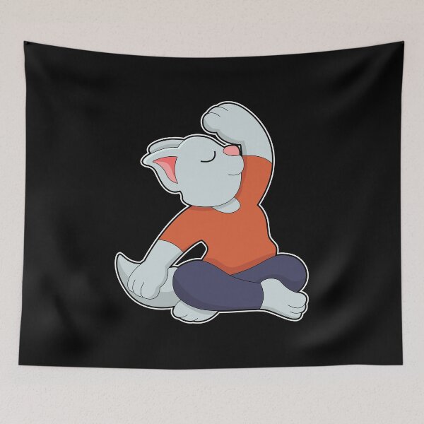 Item preview, Cat at Yoga in Cross legged designed and sold by Snabdesign84.