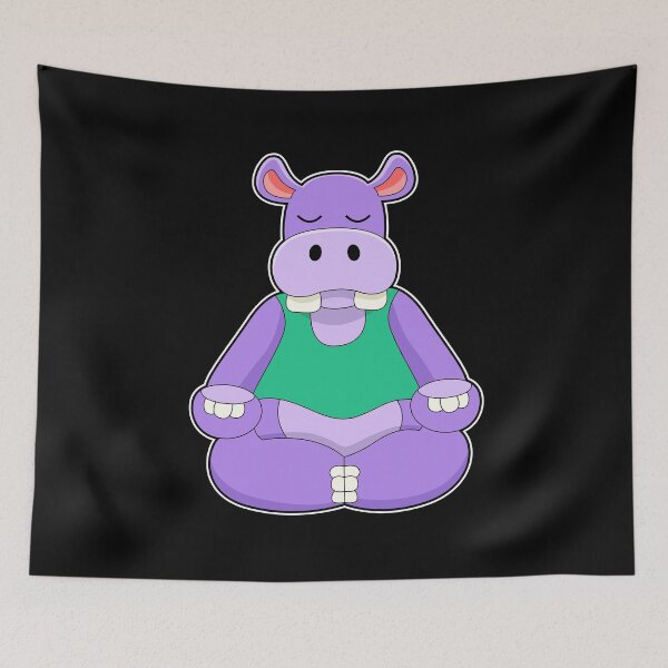 Item preview, Hippo at Yoga in Sitting designed and sold by Snabdesign84.