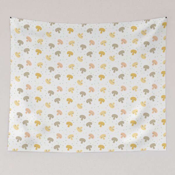 Item preview, Mushroom PATTERN simple vegetable,vegan,summer fruit designed and sold by challengecafe.