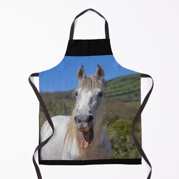 Item preview, Funny horses in nature. Cute and friendly horse yawning. designed and sold by AylaHarbich.