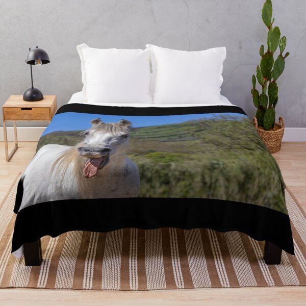 Item preview, Funny horses in nature. Cute and friendly horse yawning. designed and sold by AylaHarbich.