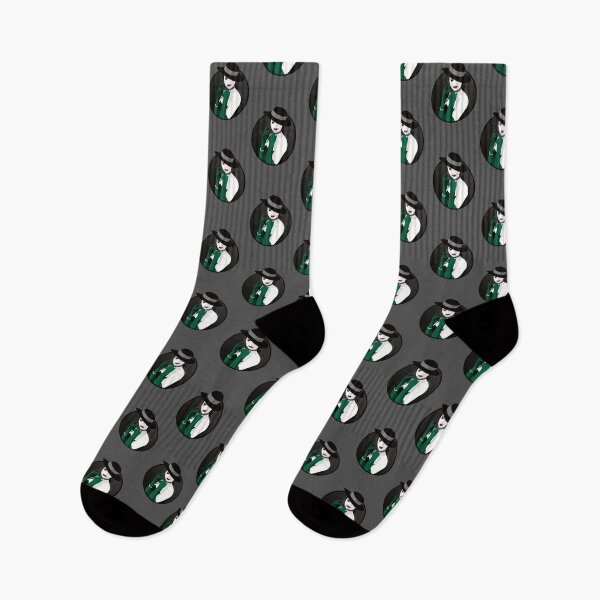 Item preview, Burlesque Girls | Suzette - Green & Grey designed and sold by ladyfacecreates.