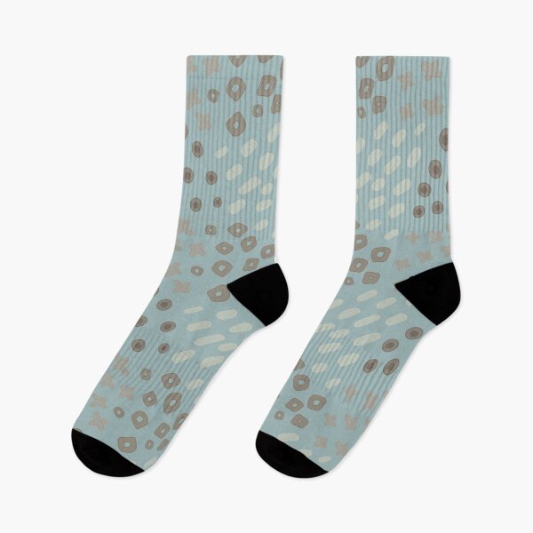Item preview, Bright abstract brown and blue print. designed and sold by UVI-CA.