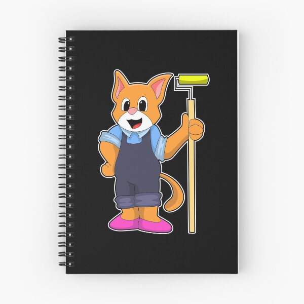 Item preview, Cat Painter Paint roller Painting designed and sold by Snabdesign84.