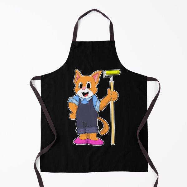 Item preview, Cat at Wallpapering with Pressure roller designed and sold by Snabdesign84.