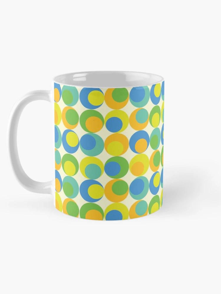 Thumbnail 5 of 6, Coffee Mug, Colorful retro pattern designed and sold by Rionda.