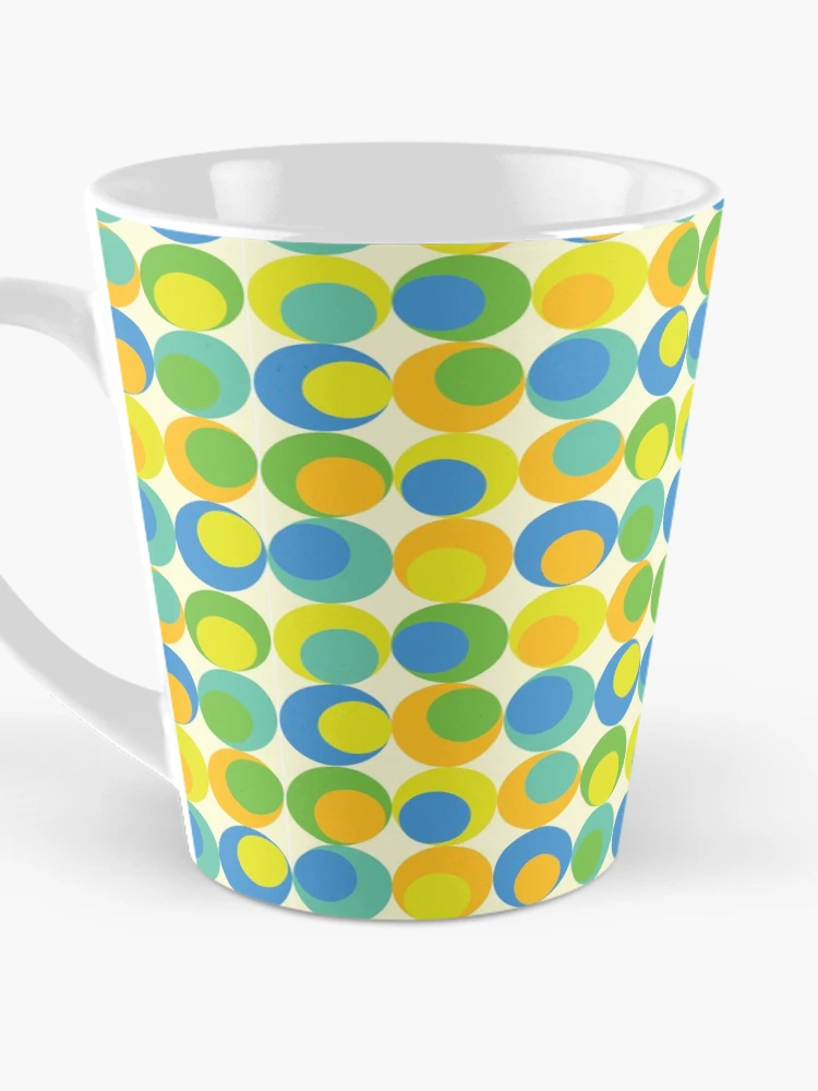 Thumbnail 3 of 4, Coffee Mug, Colorful retro pattern designed and sold by Rionda.