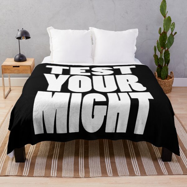 Item preview, TEST YOUR MIGHT | Gaming geeky typography designed and sold by Cevil.