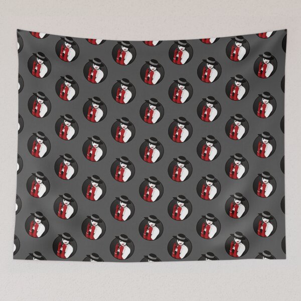 Item preview, Burlesque Girls | Suzette - Red & Grey designed and sold by ladyfacecreates.