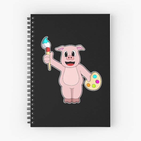 Item preview, Pig Painter Paintbrush Painting designed and sold by Snabdesign84.