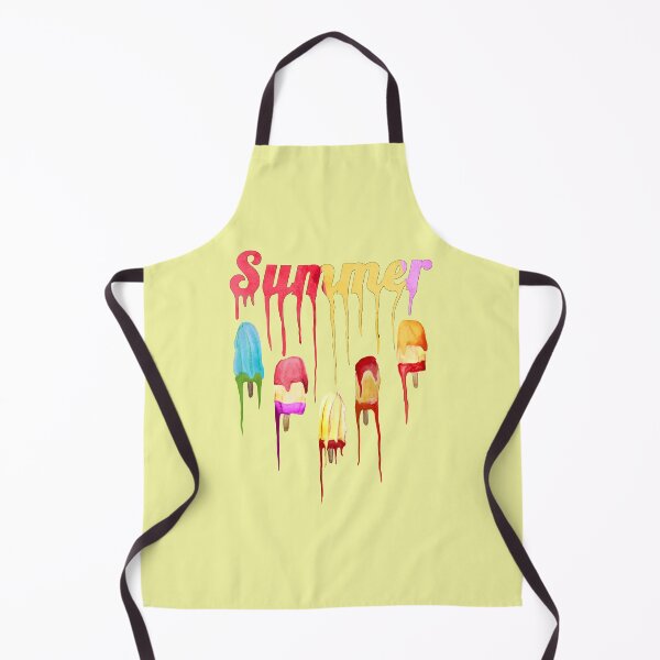 Item preview, watercolor dripping ice creams' letters designed and sold by skiair.