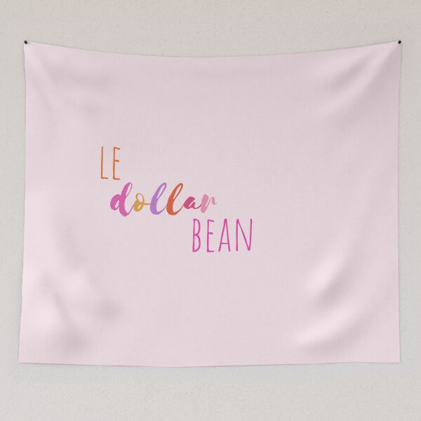 Item preview, Le dollar bean le$bean (cute lesbian funny tiktok voice) subtle lgbt hint colorful colourful pink designed and sold by emcazalet.