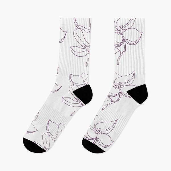 Item preview, Magnolia flower line art drawing designed and sold by Julia Hrozian.