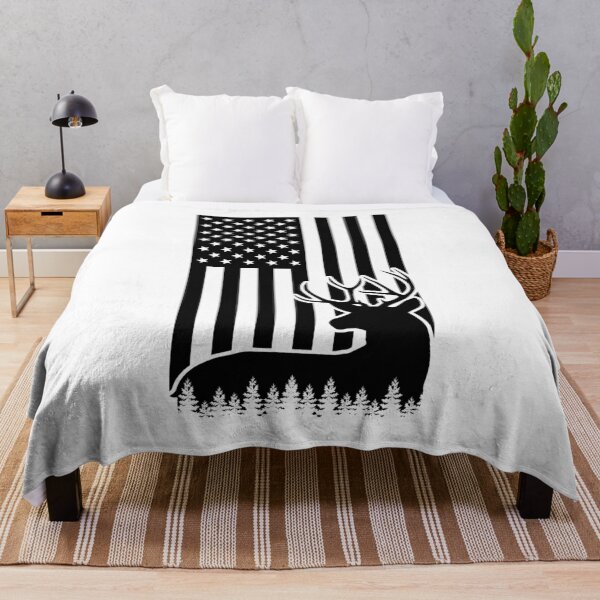 Item preview, Deer Buck Forest Cutout Vertical American Flag  Gift designed and sold by fungear.