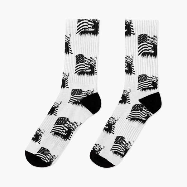 Item preview, Deer Buck Forest Cutout Waving American Flag Gift designed and sold by fungear.