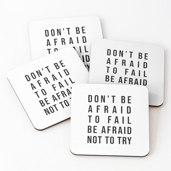 Item preview, Don't be afraid to fail. Be afraid not to try! designed and sold by TopsellerShirts.