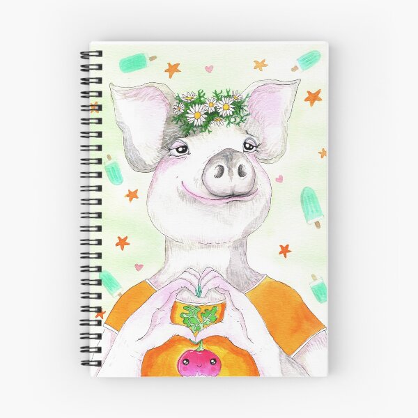Artikelvorschau, Glückliches Schwein entworfen und verkauft von Brilleting.