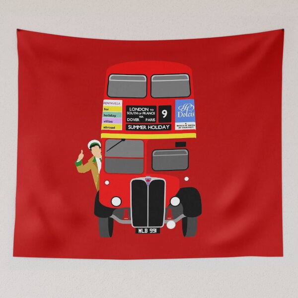 Item preview, Summer Holiday London Red Double Decker Movie Bus designed and sold by YouNeedKitch.
