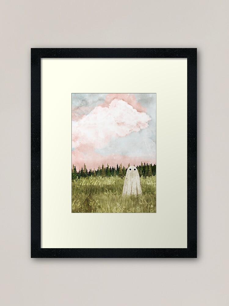 Alternate view of Cotton candy skies Framed Art Print