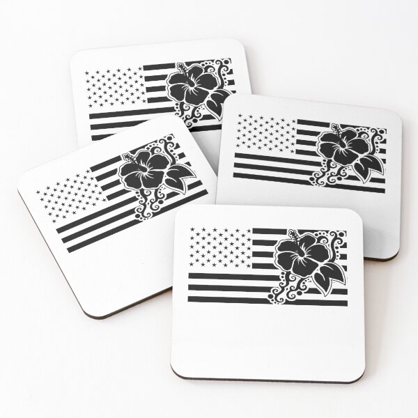 Item preview, Hibiscus Flower American FlagGift designed and sold by fungear.