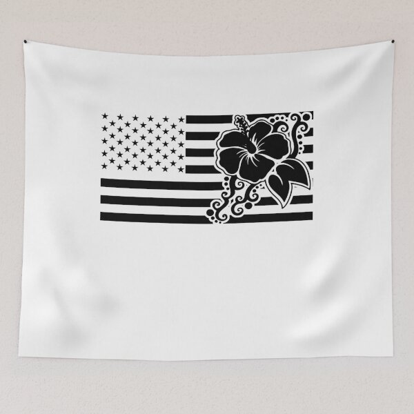 Item preview, Hibiscus Flower American FlagGift designed and sold by fungear.