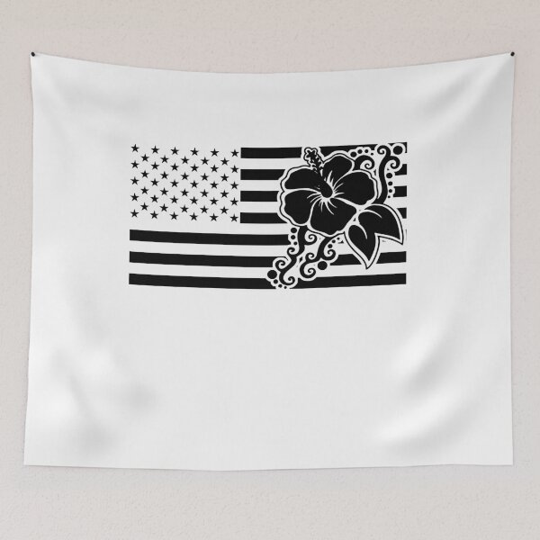Item preview, Hibiscus Flower American FlagGift designed and sold by fungear.