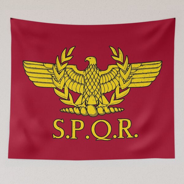 Item preview, Roman Standard - Rome - SPQR - Roman Empire - Gold designed and sold by createdezign.