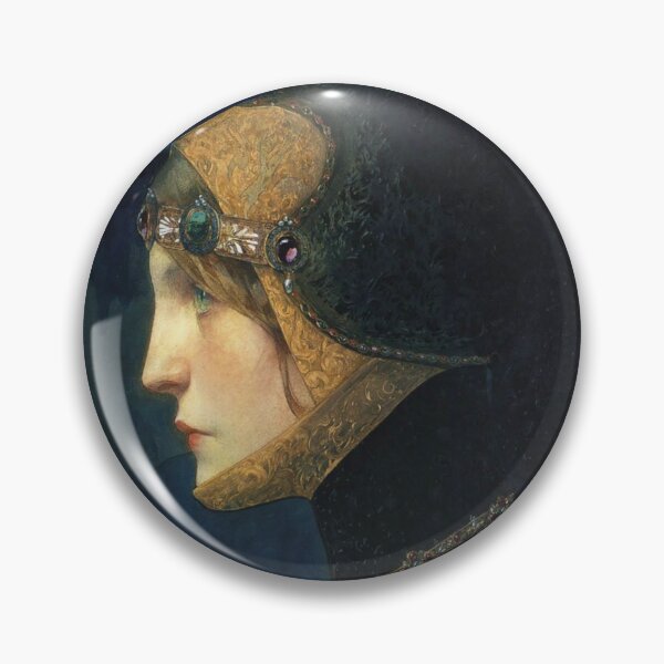 Item preview, Head of a Lady in Medieval Dress (1900) by Lucien-Victor Guirand De Scévola designed and sold by likiska.