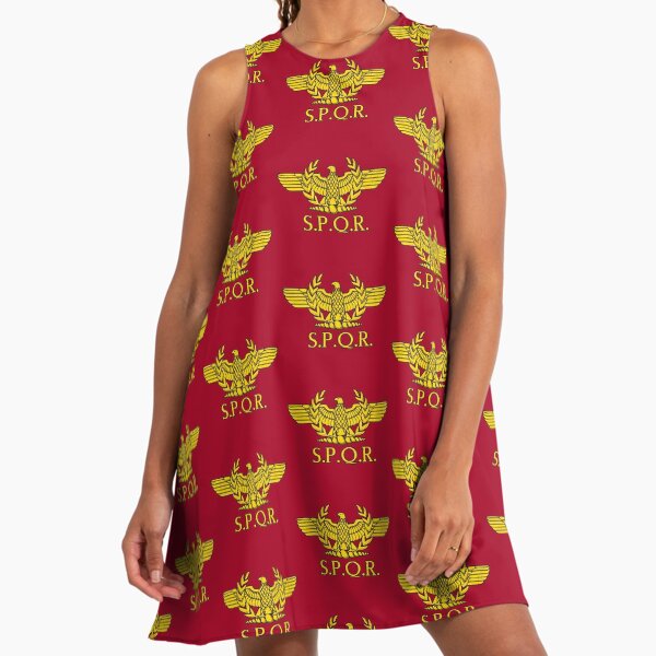 Roman Standard - Rome - SPQR - Roman Empire - Gold" A-Line Dress for Sale by createdezign | Redbubble Roman Standard - Rome - SPQR - Roman Empire - Gold" A-Line Dress for Sale by createdezign | Redbubble