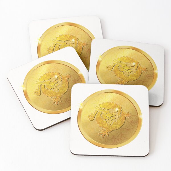 Item preview, Golden Satoshi Dragon Bitcoin Coin: White Blanche Mandala Crypto Art designed and sold by Art-PraveenRai.