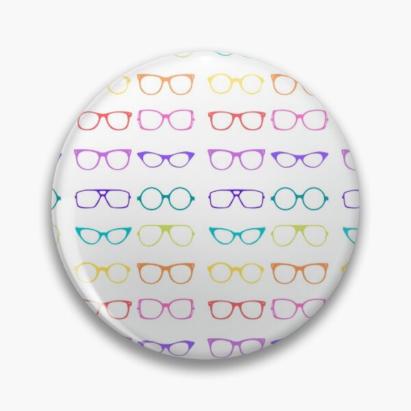 Item preview, Colorful glasses illustrated pattern designed and sold by TumblesMumbles.
