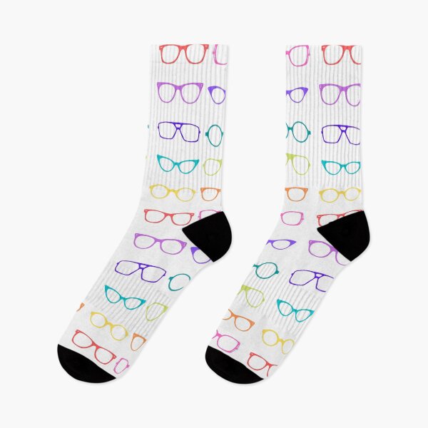 Item preview, Colorful glasses illustrated pattern designed and sold by TumblesMumbles.