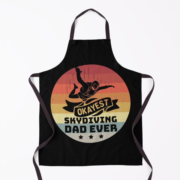 Item preview, Okayest skydiving dad ever, skydiving, free fall, nothing compares, the sky is my playground, retro distressed sunset designed and sold by Orianah.