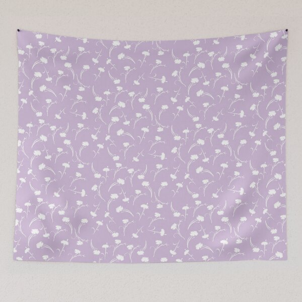 Item preview, ditsy cornflower pattern in lavendar designed and sold by tigerr.