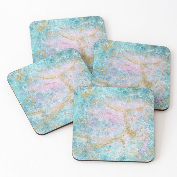 Item preview, Blue Gold Marble Artwork designed and sold by NdesignTrend.