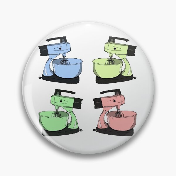 Item preview, Colorful retro mixer pattern designed and sold by PBerry.