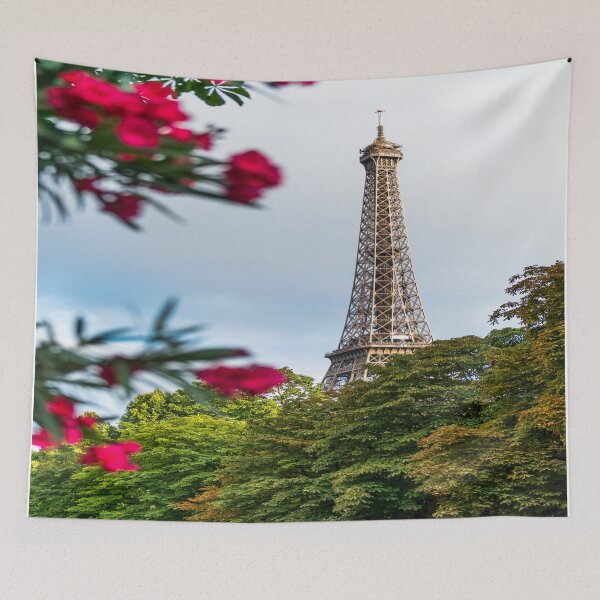 Item preview, Eiffel Tower behind flowers France designed and sold by BestDesign87.